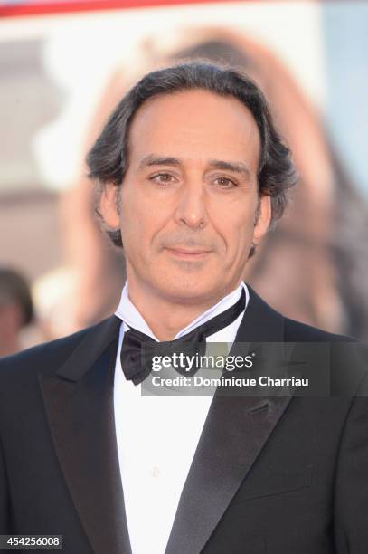 President of the Jury Alexandre Desplat attends the Opening Ceremony and 'Birdman' premiere during the 71st Venice Film Festival at Palazzo Del...