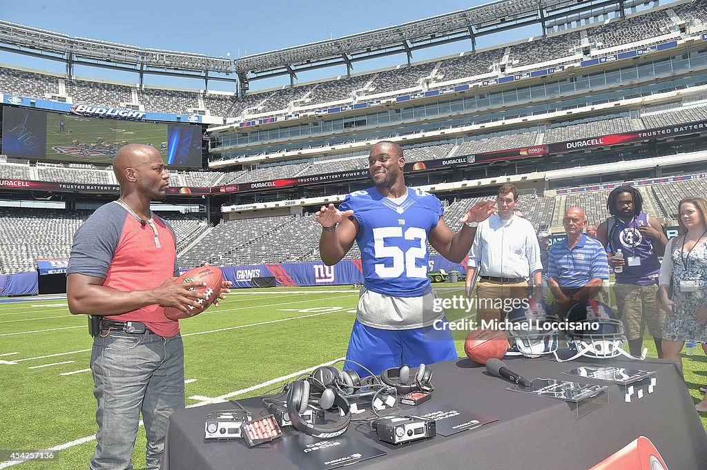 Taye Diggs & Duracell Interactive Tour Of MetLife Stadium