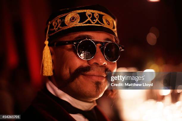 Chaps and Chapettes" enjoy the Fifth Grand Anarcho-Dandyist Ball at the Bloomsbury Ballroom on December 7, 2013 in London, England. The Ball is a...