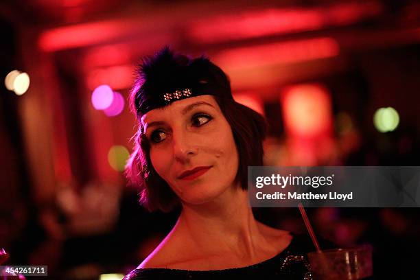 Chaps and Chapettes" enjoy the Fifth Grand Anarcho-Dandyist Ball at the Bloomsbury Ballroom on December 7, 2013 in London, England. The Ball is a...