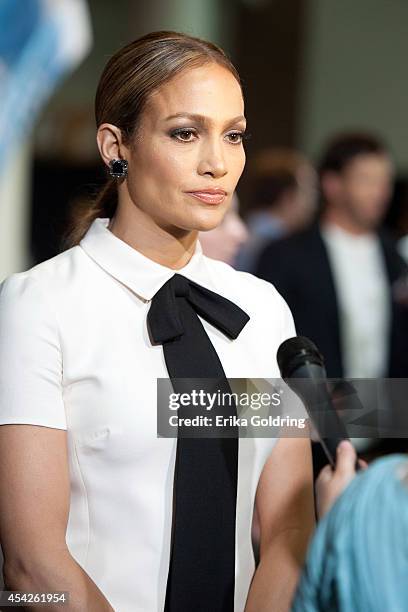 Jennifer Lopez arrives at the Ernest N. Morial Convention Center on August 27, 2014 in New Orleans, Louisiana.