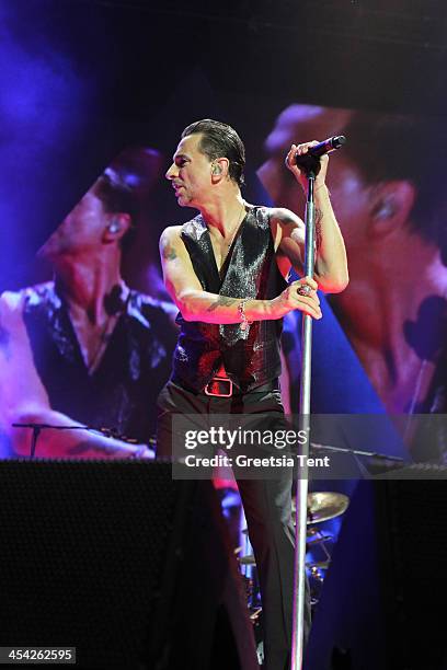 Dave Gahan of Depeche Mode performs at the Ziggo Dome on December 7, 2013 in Amsterdam, Netherlands.