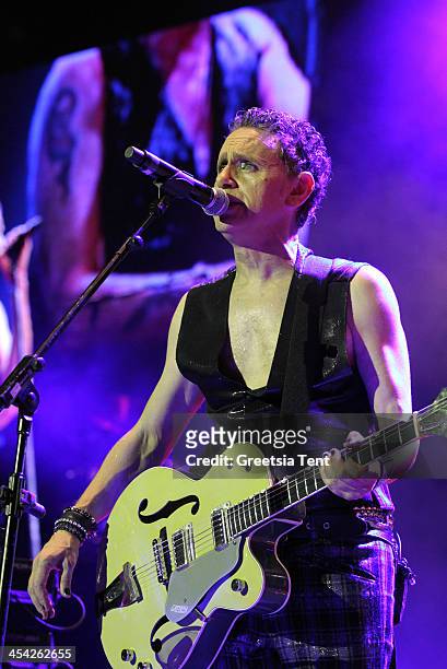 Martin Gore of Depeche Mode performs at Ziggo Dome on December 7, 2013 in Amsterdam, Netherlands.
