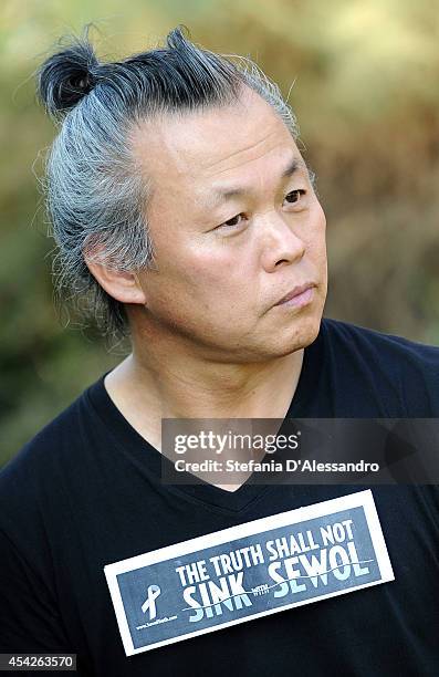 Director Kim KI-Duk attends 'One On One' Photocall on August 27, 2014 in Venice, Italy.