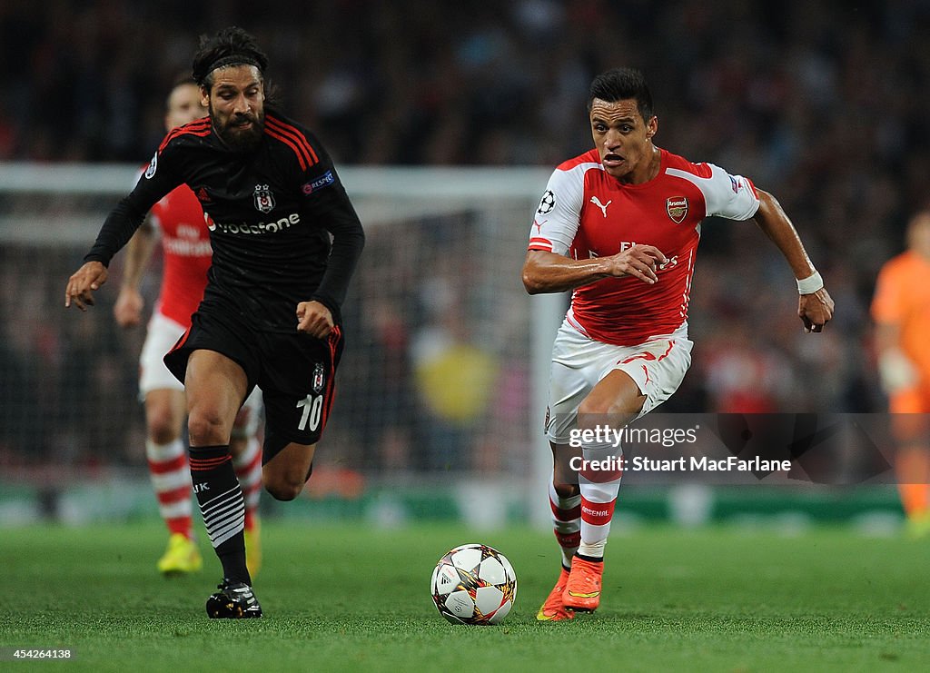 Arsenal FC v Besiktas JK - UEFA Champions League Qualifying Play-Offs Round: Second Leg