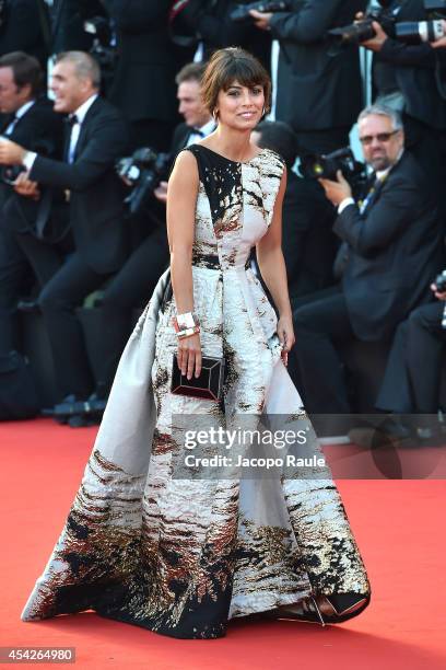 Chiara Mastronardi attends the Opening Ceremony and 'Birdman' premiere during the 71st Venice Film Festival at Palazzo Del Cinema on August 27, 2014...