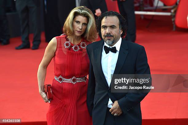 Alejandro Gonzalez Inarritu attends the Opening Ceremony and 'Birdman' premiere during the 71st Venice Film Festival at Palazzo Del Cinema on August...