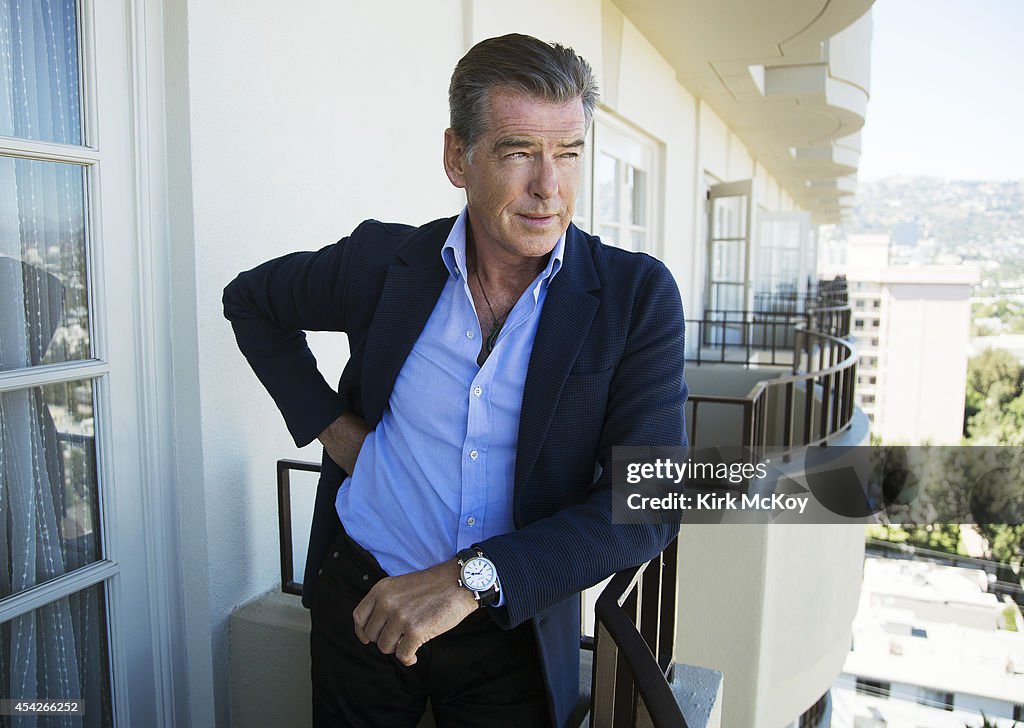 Pierce Brosnan, Los Angeles Times, August 27, 2014