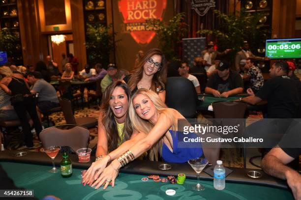 Personality Karent Sierra and Joanna Krupa attend the Hollywood Charity Series Of Poker Supported By PokerStars To Benefit Habitat For Humanity at...