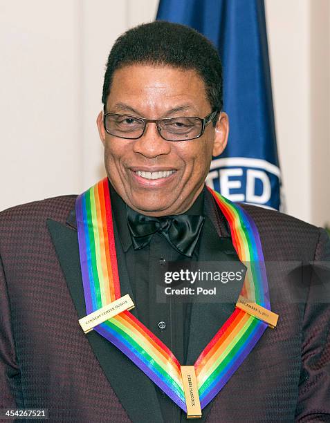 Herbie Hancock attends the formal Artist's Dinner honoring the recipients of the 2013 Kennedy Center Honors hosted by United States Secretary of...