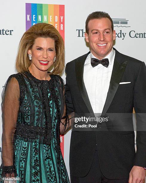 Nancy G. Brinker and Howard Bernick arrive for the formal Artist's Dinner honoring the recipients of the 2013 Kennedy Center Honors hosted by United...