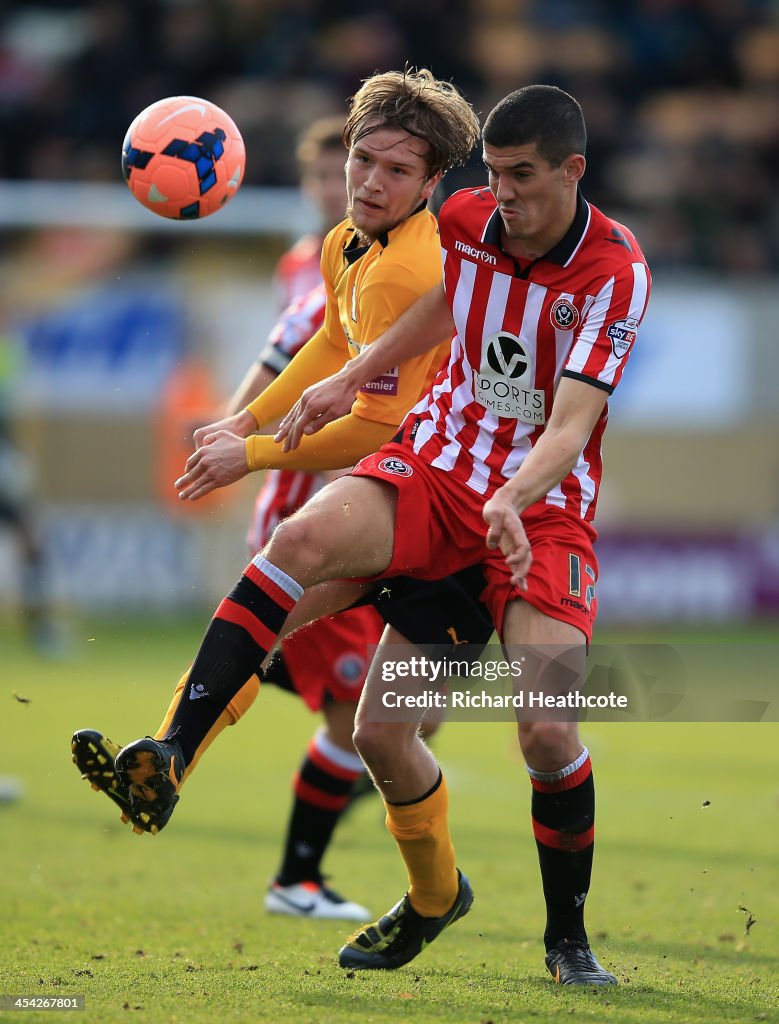 Cambridge United v Sheffield United - FA Cup Second Round
