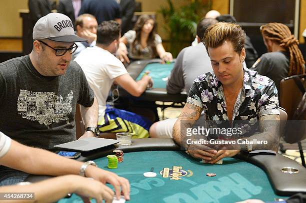 Ryan Cabrera attends the Hollywood Charity Series Of Poker Supported By PokerStars To Benefit Habitat For Humanity at Seminole Hard Rock Hotel &...