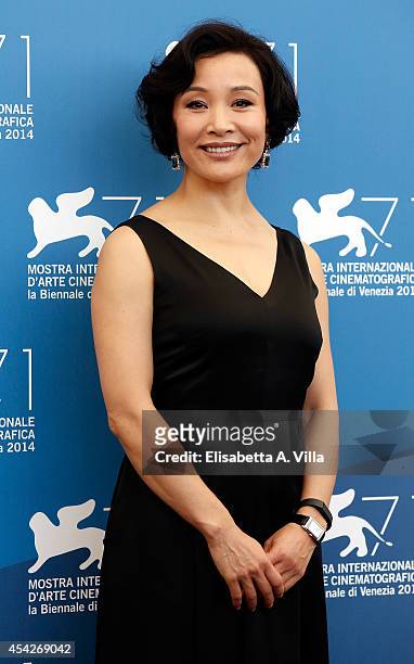 Joan Chen attends the International Jury photocall during the 71st Venice Film Festival on August 27, 2014 in Venice, Italy.