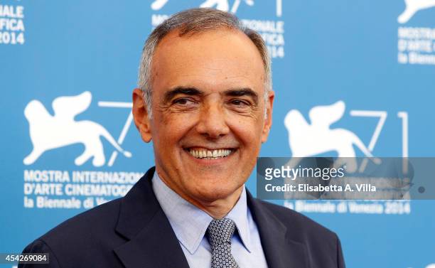 Director of the Venice Film Festival Alberto Barbera attends the Opening Photocall during the 71st Venice International Film Festival on August 27,...
