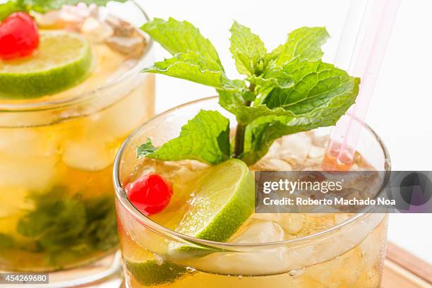 Mint Julep is a sweet cocktail family of the smash drinks like the mojito and brandy smash, usually is made with bourbon,sugar,mint leaves or...