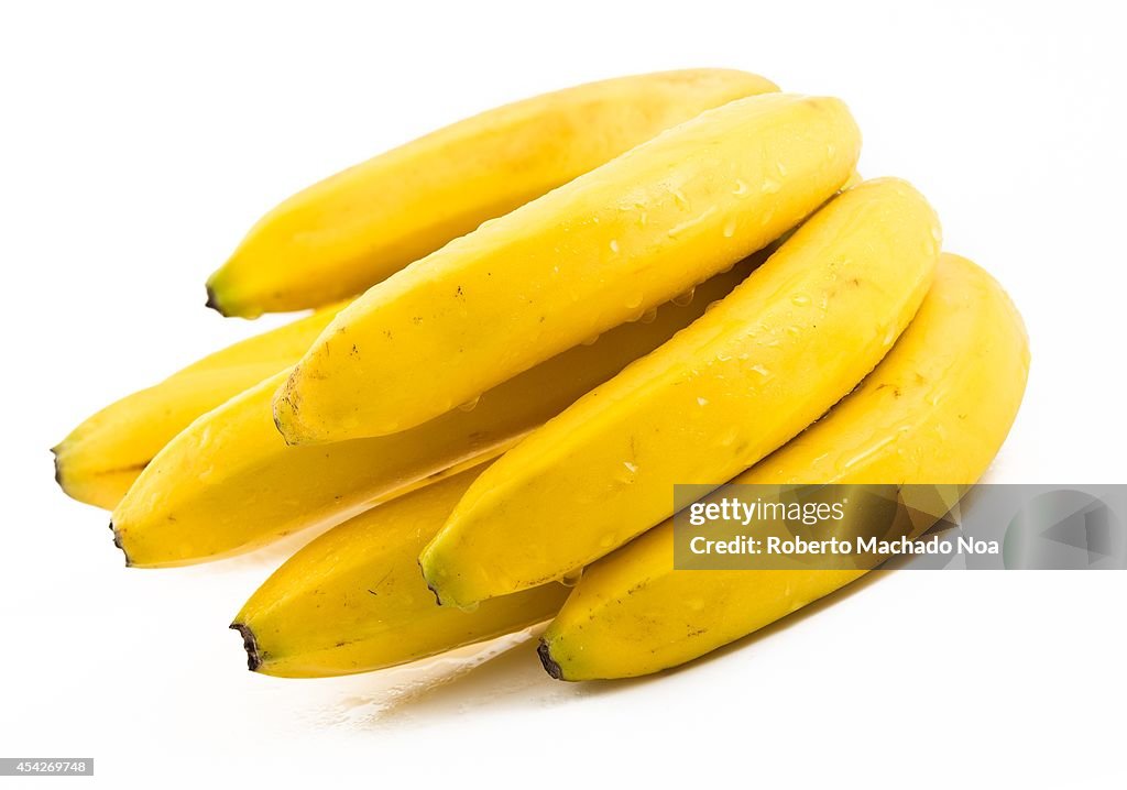 Bunch of yellow fresh bananas...