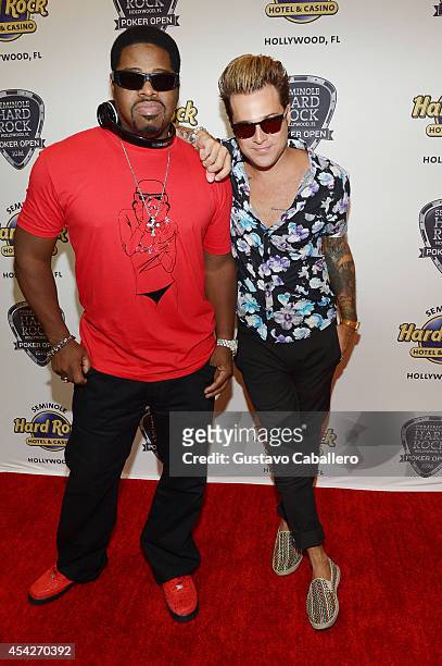 Nathan Morris and Ryan Cabrera attend the Hollywood Charity Series Of Poker Supported By PokerStars To Benefit Habitat For Humanity at Seminole Hard...