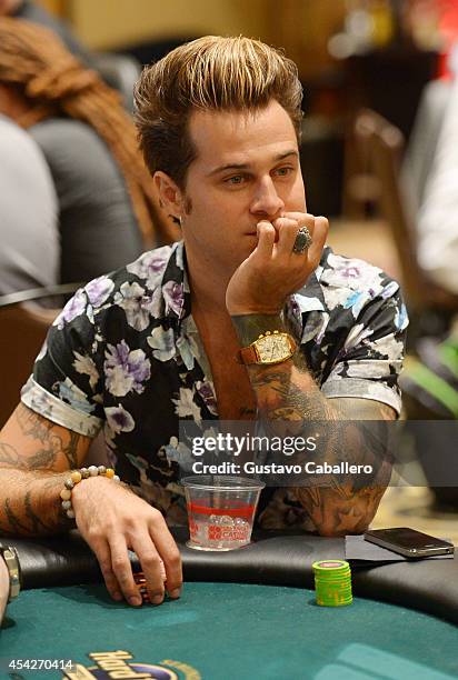 Ryan Cabrera attends the Hollywood Charity Series Of Poker Supported By PokerStars To Benefit Habitat For Humanity at Seminole Hard Rock Hotel &...