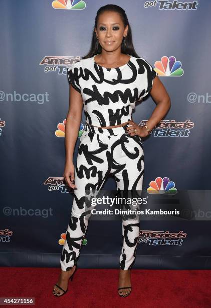 Mel B attends the "America's Got Talent" Post-Show Red Carpet at Radio City Music Hall on August 27, 2014 in New York City.