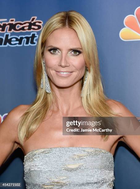 Heidi Klum attends the "America's Got Talent" Post-Show Red Carpet at Radio City Music Hall on August 27, 2014 in New York City.