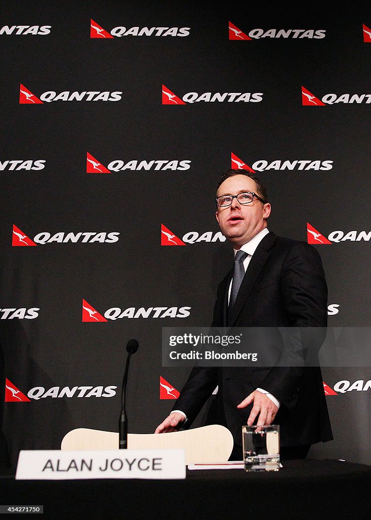 Qantas CEO Alan Joyce Presents Full-Year Results