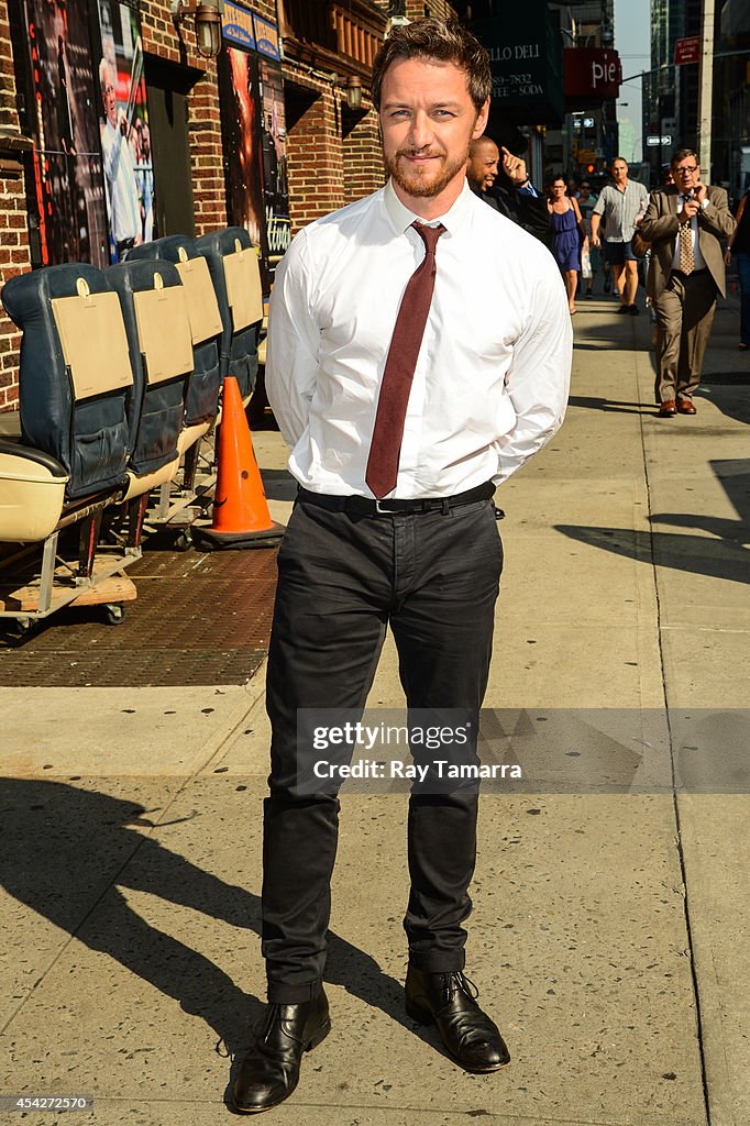 Celebrities Visit "Late Show With David Letterman" - August 27, 2014