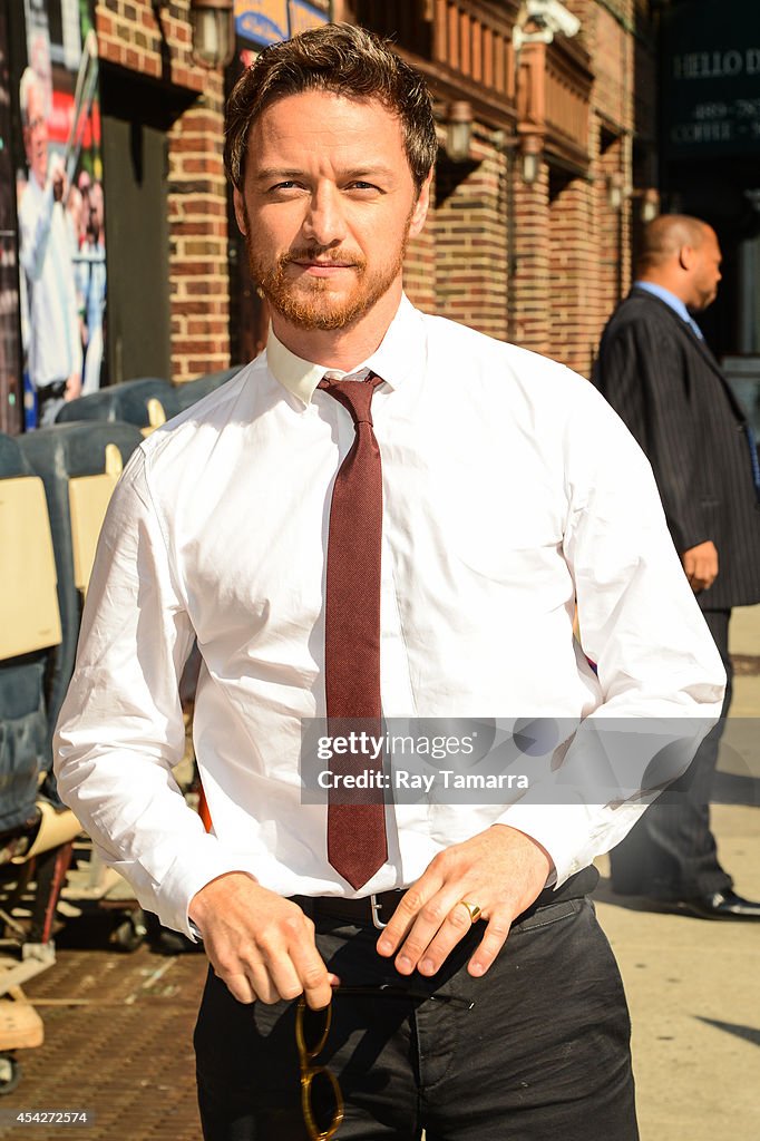 Celebrities Visit "Late Show With David Letterman" - August 27, 2014