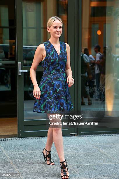 Jess Weixler is seen in New York on August 27, 2014 in New York City.