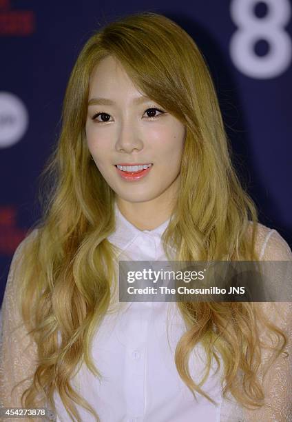 Girls' Generation-TTS attend the OnStyle "The TaeTiSeo" press conference at CJ E&M center on August 22, 2014 in Seoul, South Korea.