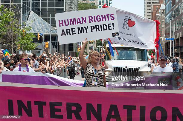 Marcela Romero is the International Grand Marshal of the 33rd edition of Pride Parade and heads the demonstration in Yonge Street. The Pride Parade...