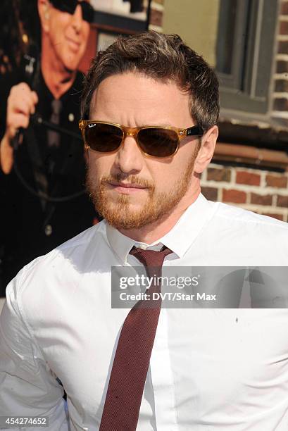 Actor James McAvoy is seen on August 27, 2014 in New York City.