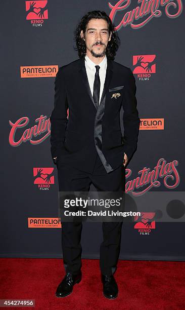 Actor Oscar Jaenada attends the premiere of Pantelion Films' "Cantinflas" at the TCL Chinese Theatre on August 27, 2014 in Hollywood, California.