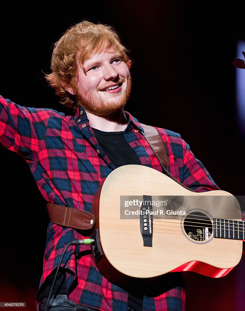 Ed Sheeran Performs At The Staples Center