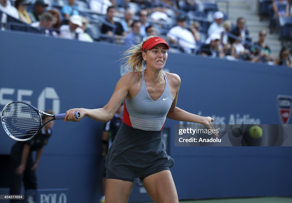 Maria Sharapova - Alexandra Dulgheru at 2014 US Open Tennis Championships