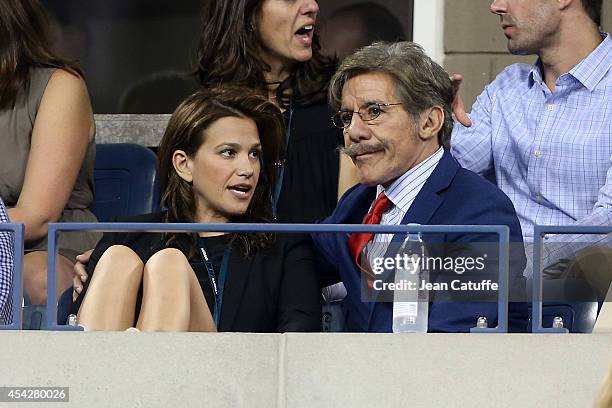 Gerardo Rivera and his wife Erica Michelle Levy attend Day 3 of the 2014 US Open at USTA Billie Jean King National Tennis Center on August 27, 2014...
