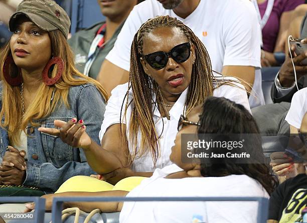 Oracene Price, mother of the Williams sisters attends Day 3 of the 2014 US Open at USTA Billie Jean King National Tennis Center on August 27, 2014 in...