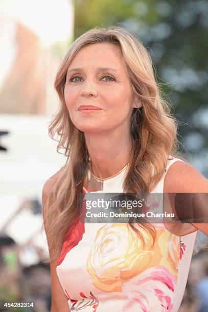 Eliana Miglio attends the Opening Ceremony and 'Birdman' premiere during the 71st Venice Film Festival at Palazzo Del Cinema on August 27, 2014 in...