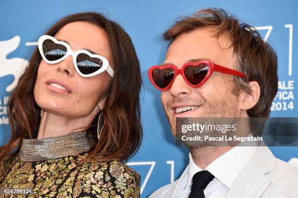 Actors Elodie Bouchez and Jonathan Lambert attend the 'Reality' Photocall during the 71st Venice Film Festival on August 28, 2014 in Venice, Italy.