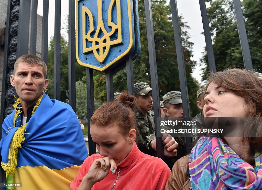 UKRAINE-RUSSIA-CRISIS-MILITARY PROTEST