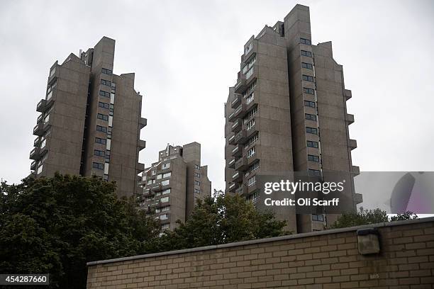 Residential tower block in an area of Lambeth with a high concentration of social housing on August 28, 2014 in London, England. A report from the...