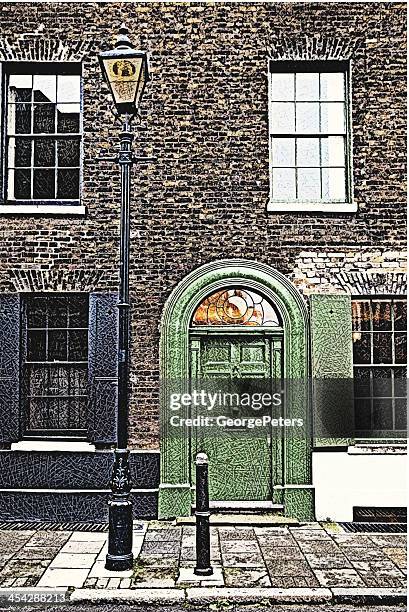 london door - brick lane london stock illustrations