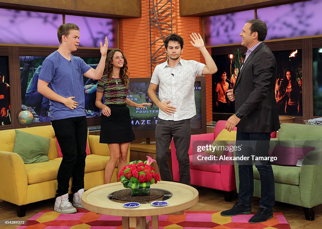 Celebrities On The Set Of Despierta America - August 28, 2014