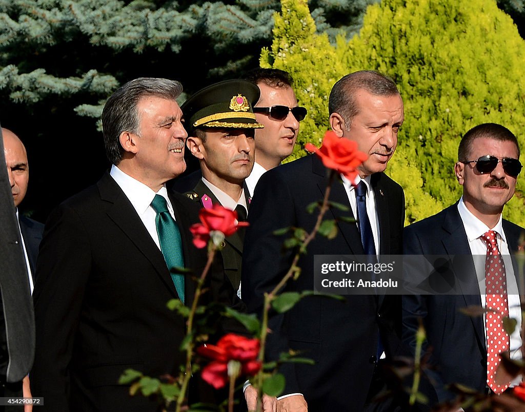 11th Turkish President Abdullah Gul hands over the office to Erdogan