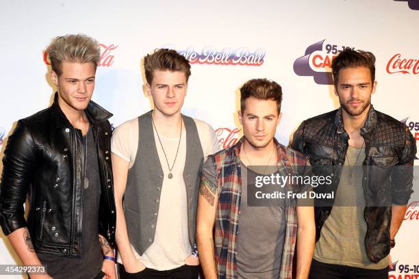 Lawson attend on day 2 of the Capital FM Jingle Bell Ball at 02 Arena on December 8, 2013 in London, England.