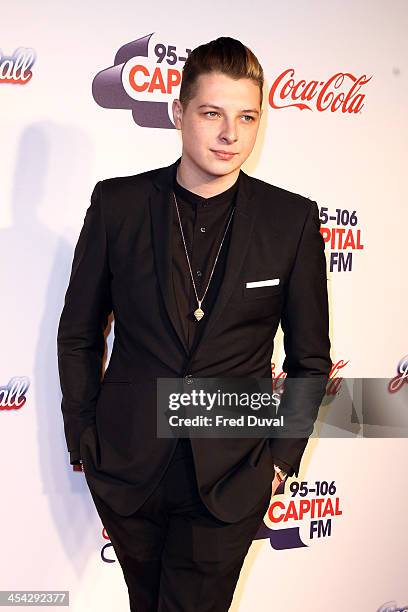 John Newman attends on day 2 of the Capital FM Jingle Bell Ball at 02 Arena on December 8, 2013 in London, England.