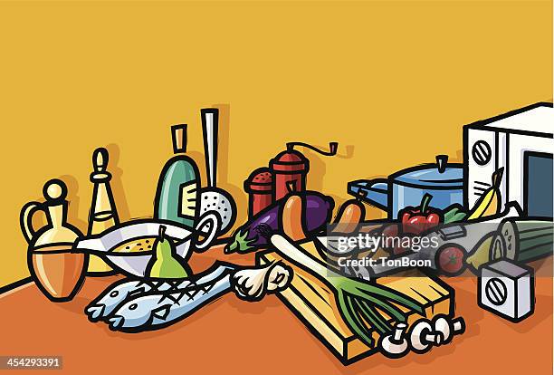 easy cooking - pepper grinder stock illustrations