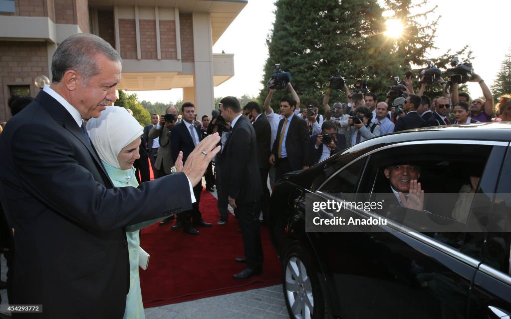 Turkish President Erdogan attends the presidential handover ceremony