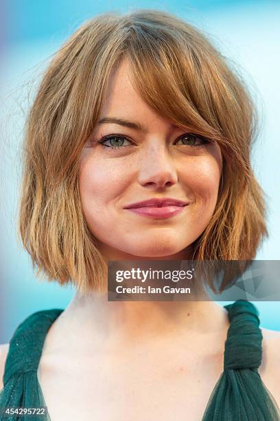 Emma Stone attends the Opening Ceremony and 'Birdman' premiere during the 71st Venice Film Festival on August 27, 2014 in Venice, Italy.