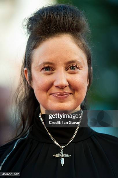 Andrea Riseborough attends the Opening Ceremony and 'Birdman' premiere during the 71st Venice Film Festival on August 27, 2014 in Venice, Italy.